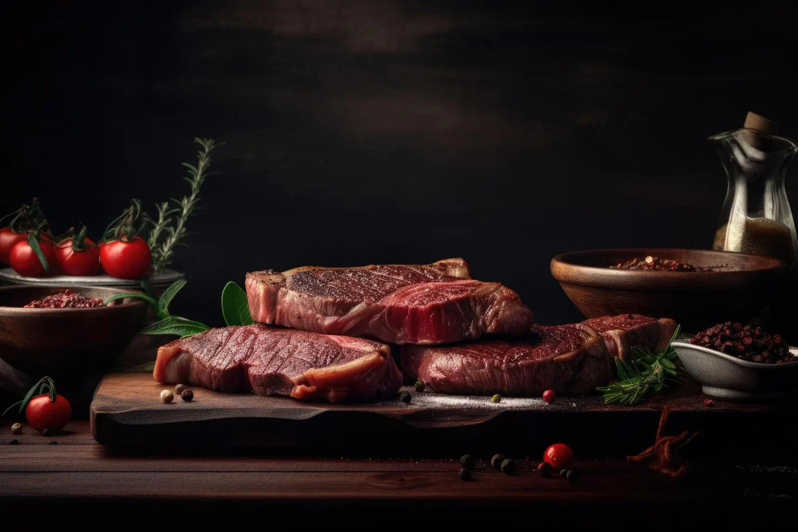 Cortes de carne vacuna preparados para empaque y envío al exterior